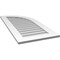 Ekena Millwork Quarter Round Top Right Surface Mount PVC Gable Vent w/ 3-1/2"W x 1"P Standard Frame, 20"W x 42"H GVPQR20X4201SN - alternate 3